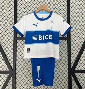 2024-25 Universidad Catolica Kids Home Soccer Kits Shirt With Shorts