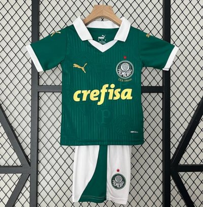 2024-25 Sociedade Esportiva Palmeiras Kids Home Soccer Kits Shirt With Shorts