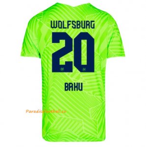 2021-22 Wolfsburg Home Soccer Jersey Shirt with Baku 20 printing