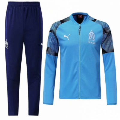 2018-19 Marseille Blue Soccer training Jacket Suits and Pants