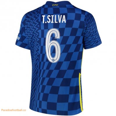 2021-22 Chelsea Cup Home Soccer Jersey Shirt with T. Silva 6 printing