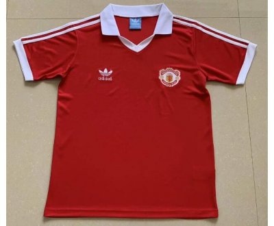 1980 Manchester United Retro Home Soccer Jersey Shirt