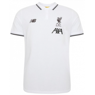 2019-20 Liverpool White Polo Shirt