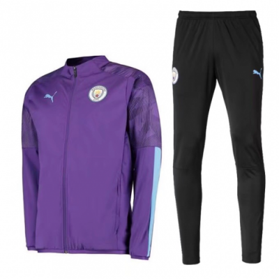 2019-20 Manchester City Purple Tracksuits Jacket and Pants