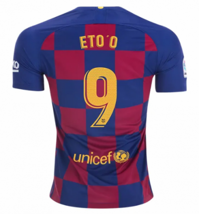 2019-20 Barcelona Home Soccer Jersey Shirt Sam Eto'o #9