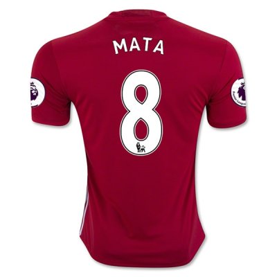 2016-17 Manchester United 8 MATA Home Soccer Jersey