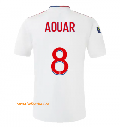 2021-22 Olympique Lyonnais Home Soccer Jersey Shirt with AOUAR 8 printing