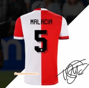 2021-22 Feyenoord Home Soccer Jersey Shirt with Malacia 5 printing