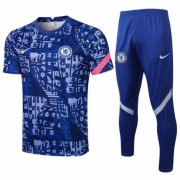2021-22 Chelsea Blue Training Kits Shirt with Pants