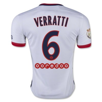 2015-16 PSG VERRATTI #6 Away Soccer Jersey