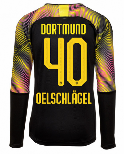 2019-20 Borussia Dortmund Third Goalkeeper LS Soccer Jersey Shirt Oelschlägel 40