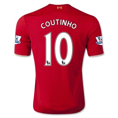 2015-16 Liverpool COUTINHO #10 Home Soccer Jersey