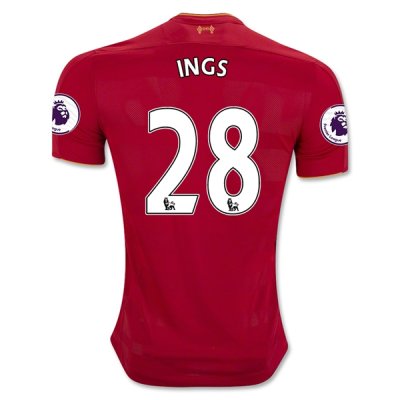 2016-17 Liverpool 28 INGS Home Soccer Jersey