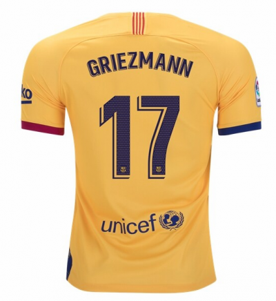 2019-20 Barcelona Away Soccer Jersey Shirt Antoine Griezmann #17