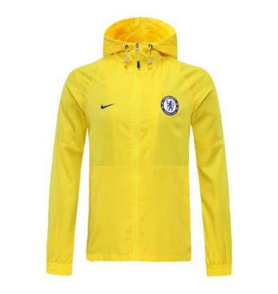 2020-21 Chelsea Yellow Hoodie Windbreaker Jacket