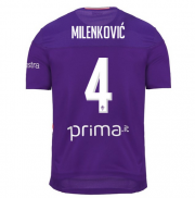 2019-20 Fiorentina Home Soccer Jersey Shirt MILENKOVIĆ #4