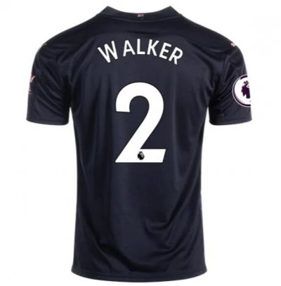 2020-21 Manchester City Away Soccer Jersey Shirt KYLE WALKER #2
