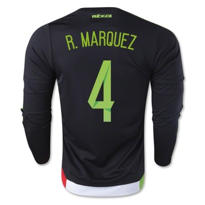2015 Mexico R. MARQUEZ #4 LS Home Soccer Jersey