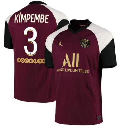 2020-21 PSG Third Away Soccer Jersey Shirt Kimpembe 3