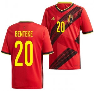 2020 EURO Belgium Home Soccer Jersey Shirt Christian Benteke #20