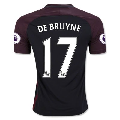 2016-17 Manchester City 17 DE BRUYNE Away Soccer Jersey