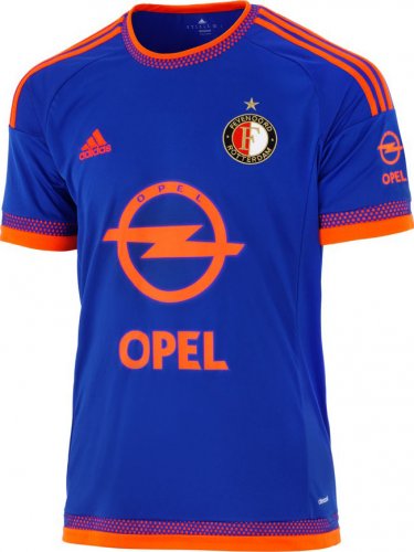 15-16 Feyenoord Away Blue Soccer Jersey