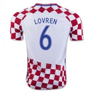 2016 Croatia Lovren 6 Home Soccer Jersey