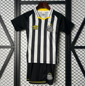 2025-26 Santos FC Kids Away Soccer Kits Shirt With Shorts