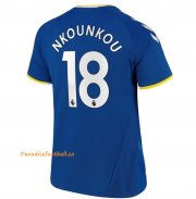 2021-22 Everton Home Soccer Jersey Shirt with Nkounkou 18 printing