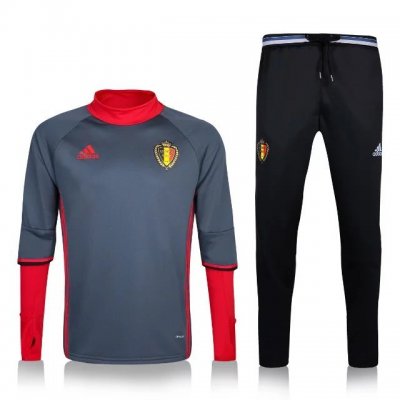 2016-17 Belgium Gray Red Tracksuit