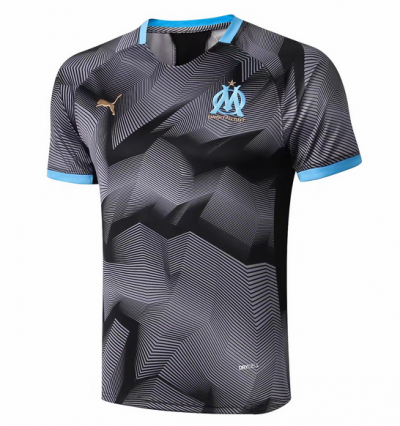 2018-19 Olympique Marseille Black Training Shirt