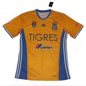 2017-18 Tigres Five Stars Home Soccer Jersey