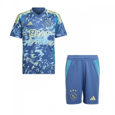 2024-25 Ajax Kids Away Soccer Kits Shirt With Shorts
