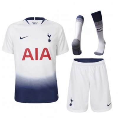 2018-19 Tottenham Hotspur Home Soccer Whole Kit (Shirt + Shorts + Socks)