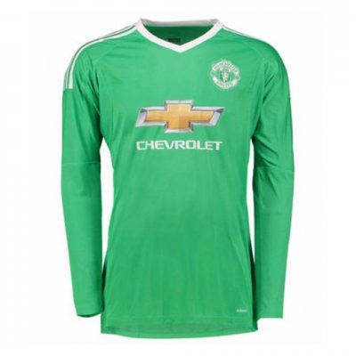 2017-18 Manchester United Green LS Goalkeeper Soccer Jersey Shirt