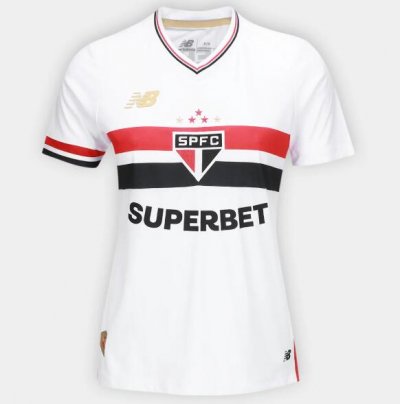 2025-26 Sao Paulo Women Home Soccer Jersey Shirt