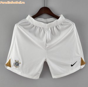 2022-23 Sport Club Corinthians Paulista White Soccer Shorts