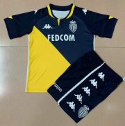 Kids AS Monaco 2020-21 Away Soccer Kits Shirt With Shorts