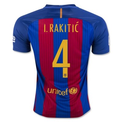 2016-17 Barcelona 4 I. RAKITIC Home Soccer Jersey