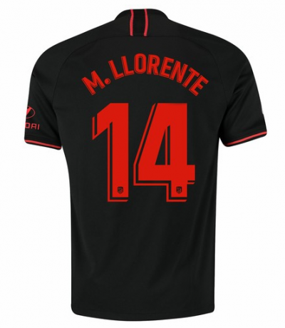 2019-20 Atletico Madrid Away Soccer Jersey Shirt M. Llorente 14