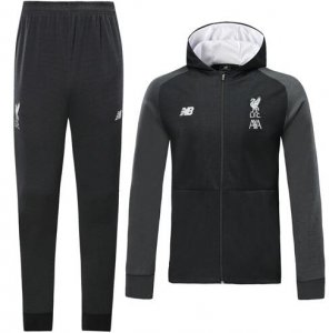 2019-20 Liverpool Black Training Kit (Hoodie Jacket+Trouser)