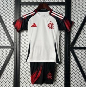2025-26 Flamengo Kids Away Soccer Kits Shirt With Shorts