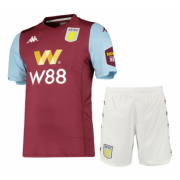 2019-20 Aston Villa Home Soccer Jersey Kits (Shirt + Shorts)