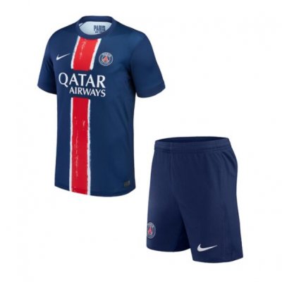 2024-25 PSG Kids Home Soccer Kits Shirt with Shorts
