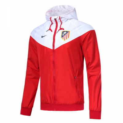 18-19 Atletico Madrid Red&White Woven Windrunner