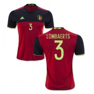 2016 Belgium Lombaerts 3 Home Soccer Jersey