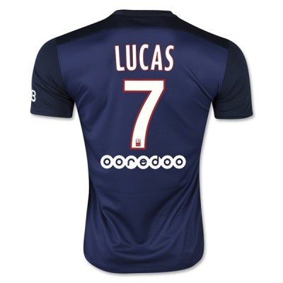2015-16 PSG LUCAS #7 Home Soccer Jersey