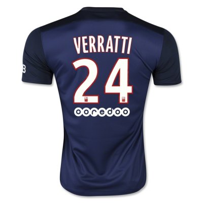 2015-16 PSG VERRATTI #24 Home Soccer Jersey