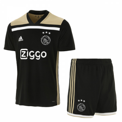 2018-19 Ajax Away Black Soccer Jersey Kit (Shirt + Shorts)