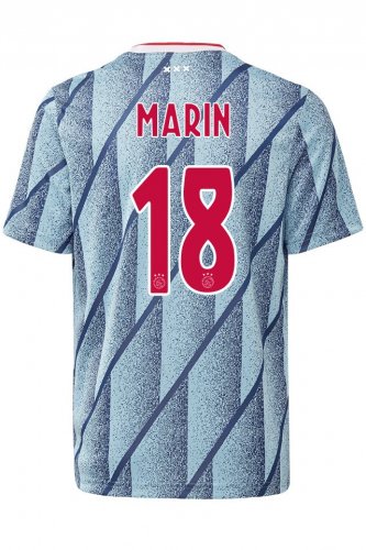 2020-21 Ajax Away Soccer Jersey Shirt Razvan Marin #18
